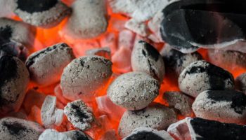 burning coal